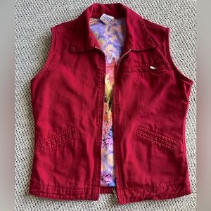 Red Zip Up Vest